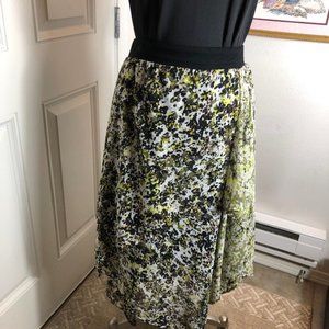 Lane Bryant Chiffon Handkerchief Hem Skirt